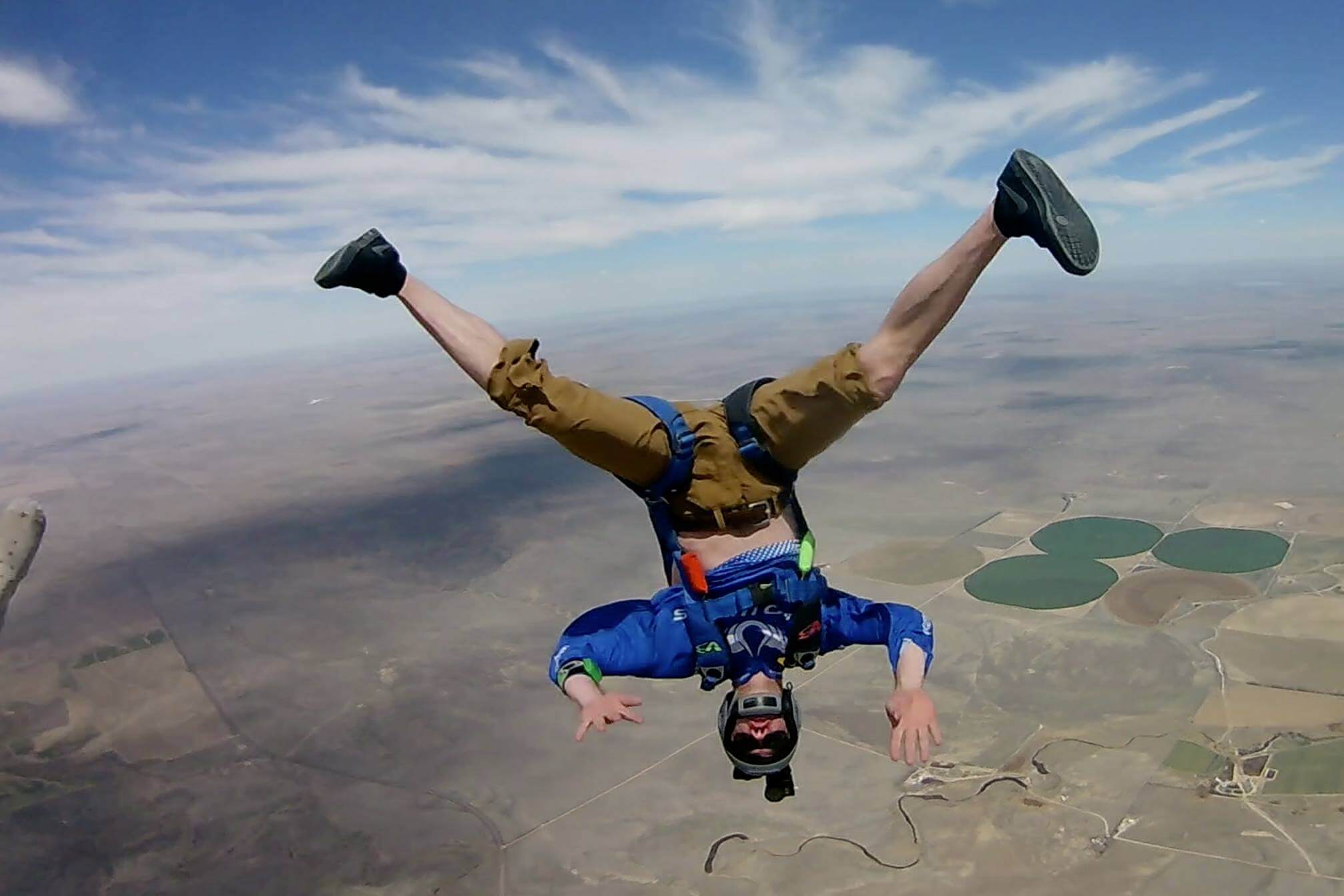 Experienced Skydivers Orange Skies Free Fall Center